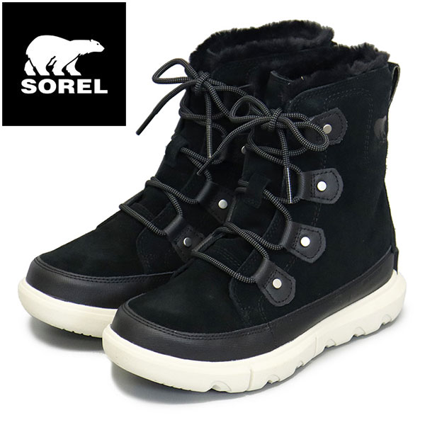 正規取扱店 SOREL (ソレル) NL4462 ソレルエクスプローラー II ジョアンフォゥファー WP レディース ブーツ 防水 010 BLACK CHALK SRL088｜THREE WOOD 店 16,401円