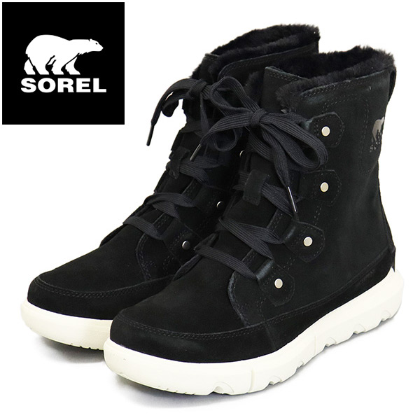 置き目取りまわし店 SOREL (ソレル) WMS NL5031 エクスプローラー ネクスト ジョアン お水校正刷り レディースブーツ 010 BLACK FAWM SRL106