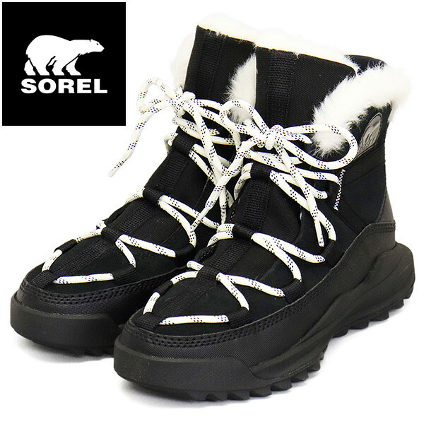 置き目取りまわし店 SOREL (ソレル) WMS NL5050 アウトアンドアバウト リミックス グレイシー お水校正刷り  レディースブーツ 010 BLACK SEA SALT SRL112