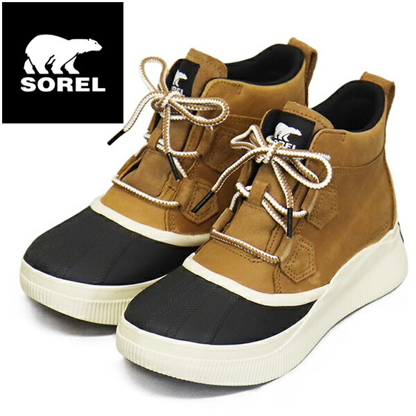 正規取扱店 SOREL (ソレル) WMS NL5153 アウトアンドアバウト4クラシック ウォータープルーフスニーカー レディース 243TAFFY BLACK SRL145