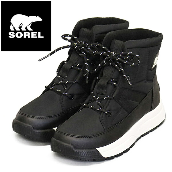 正規取扱店 SOREL (ソレル) WMS NL5282 ウィットニー3 ミッドウォータープルーフブーツ レディース 010BLACK SEA SALT SRL149