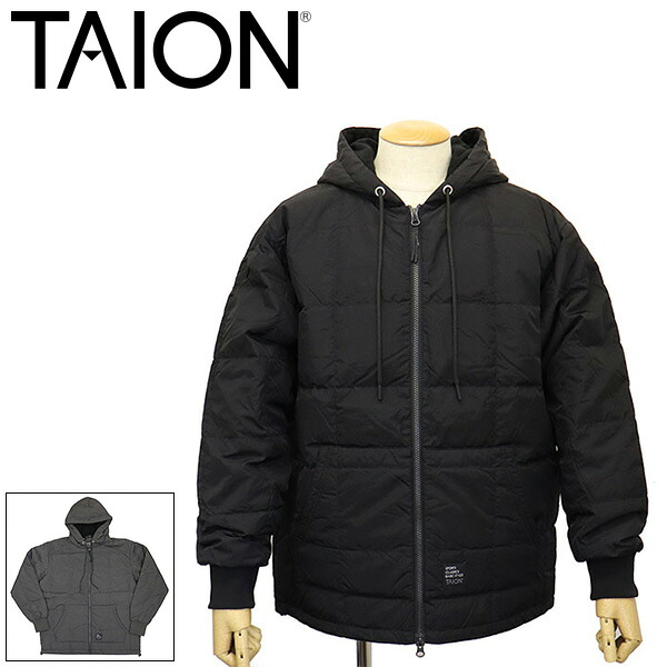 正規取扱店 TAION (タイオン) 106WZSC スポーツクラシック フロントジップ ダウンパーカー TA033｜THREE WOOD 店