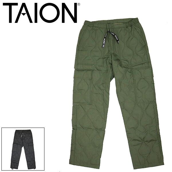 正規取扱店 TAION (タイオン) 132ML-1 MILITARY CARGO DOWN PANTS ミリタリー カーゴダウンパンツ TA017 全2色|THREE WOOD 店