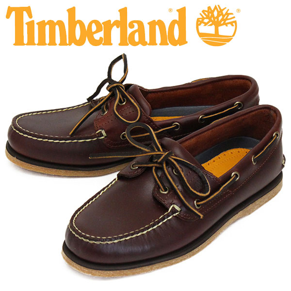 正規取扱店 Timberland (ティンバーランド) 25077 CLASSIC BOAT 2EYE クラシック ボート 2アイ デッキシューズ Medium Brown Full Grain TB179｜THREE WOOD 店