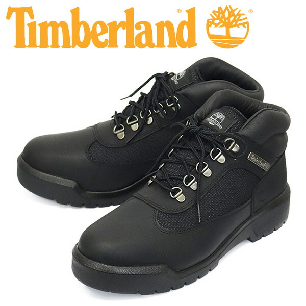 正規取扱店 Timberland (ティンバーランド) A17KY FIELD BOOT F\u0026L WP フィールドブーツ ファブリック＆レザー ウォータープルーフ Black TB387