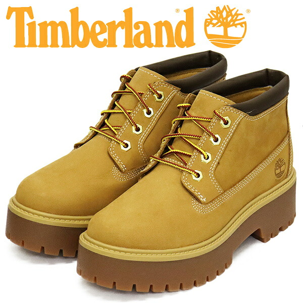 正規取扱店 Timberland (ティンバーランド) A5RF9 HRTG PLTFRM NELLI WP プレミアムウォータープルーフ プラットフォーム チャッカ レディース Wheat TB472|THREE WOOD 店
