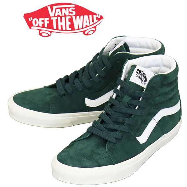 正規取扱店 VANS (ヴァンズ バンズ) VN000BW7EME Sk8-Hi スケートハイ スニーカー Pig Suede Emerald VN620｜THREE WOOD 店