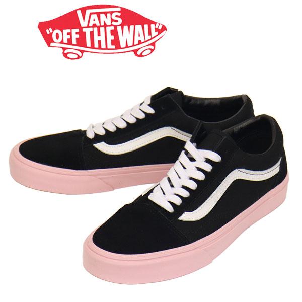 置き目取りまわし店 VANS (ヴァンズ バンズ) VN000D6WPIB Old Skool 年寄りの学校 スニーカー Sidewall Pink x Black VN634