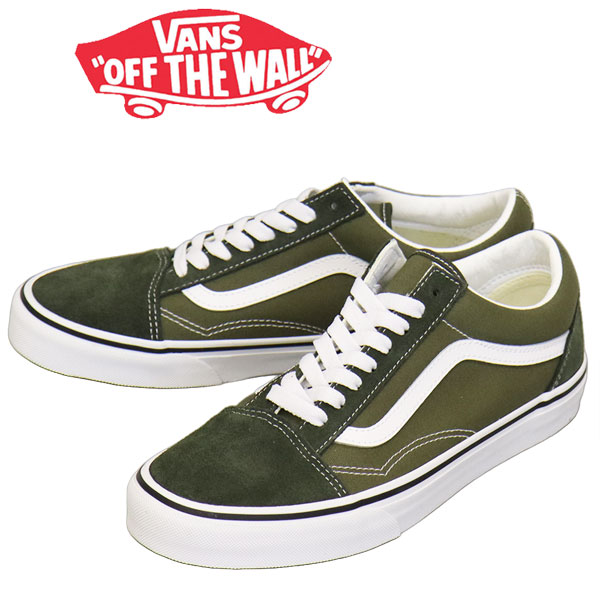置き目取りまわし店 VANS (ヴァンズ バンズ) VN000D7ZFRN Old Skool 年寄りの学校 スニーカー 2-Tone Obsidian Fern VN651