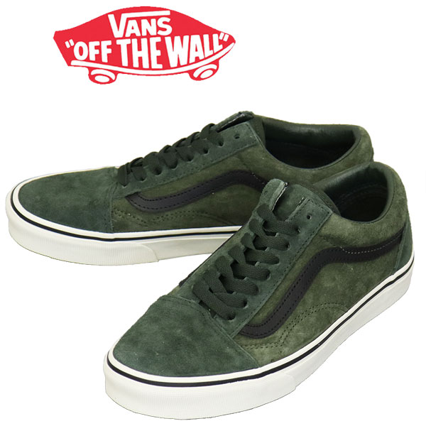 正規取扱店 VANS (ヴァンズ バンズ) VN000D9YBGK Old Skool オールドスクール スニーカー Pig Suede GreenxMulti VN629
