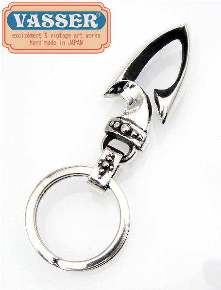 正規取扱店 VASSER（バッサー） SPEAR HOOK KEY CHAIN SILVER(スピアーフックキーチェーン シルバー)