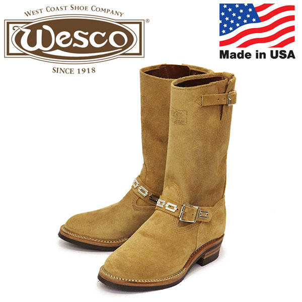 定め事取りまわし店 押さえる WESCO (ウエスコ) BRITTAN7700700 Custom Boss vintage riding boots 応用科学者ブーツ Roughout British Tan Domane