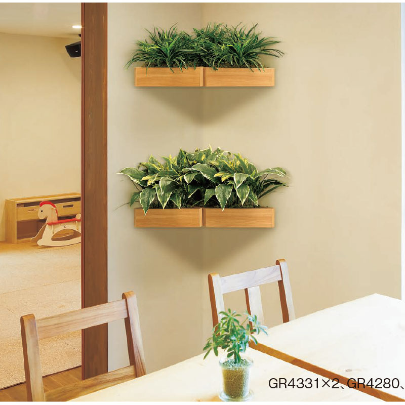 サイズ変更オプション 壁掛けグリーン 人工観葉植物 フェイクグリーン GR3424 通販