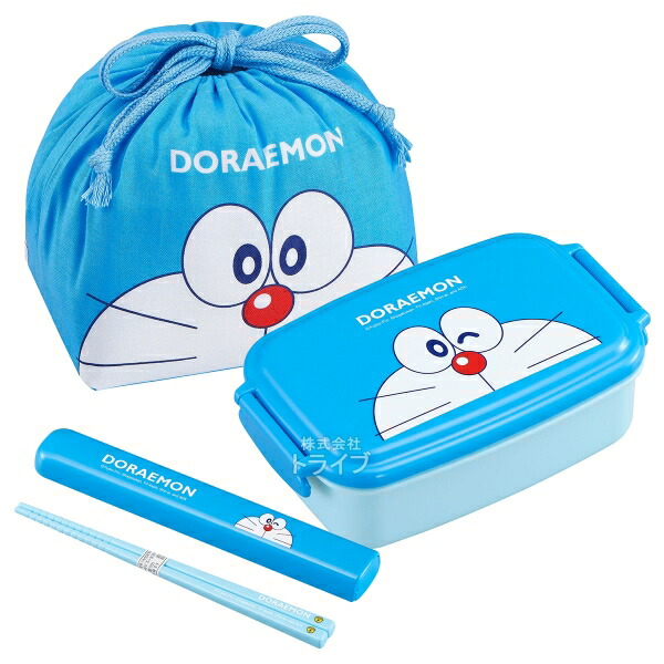 楽天市場】ドラえもん 小判型お弁当箱 360ml トリオ 巾着セット : 知育