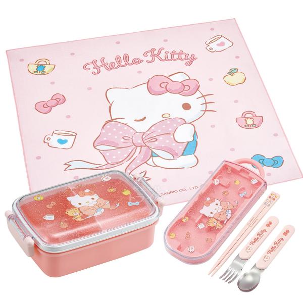 ご当地キティ　26個セット 楽天市場】ハローキティ 26 角型お弁当箱 450ml トリオ ランチ