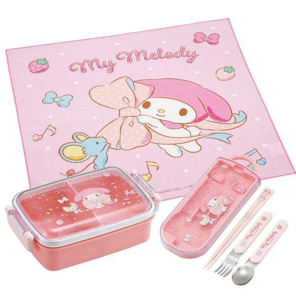 楽天市場】マイメロディ ビッグリボン 抗菌 角型お弁当箱 450ml トリオ