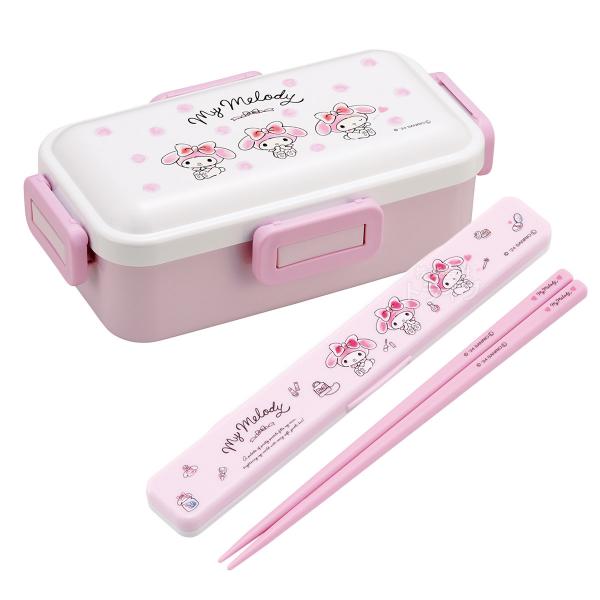 楽天市場】マイメロディ 水彩コスメ 抗菌 4点ロックお弁当箱 2段