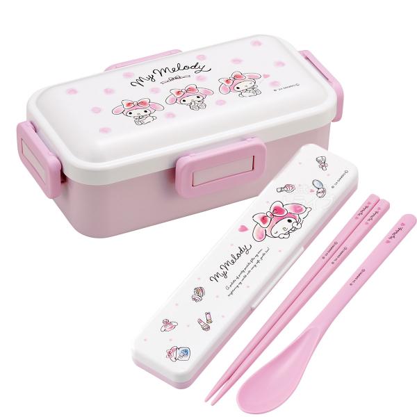 楽天市場】マイメロディ 水彩コスメ 抗菌 4点ロックお弁当箱 2段
