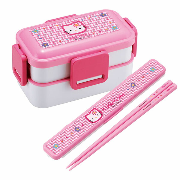 楽天市場】ハローキティ カオハナ 抗菌 4点ロックお弁当箱 箸＆箸箱