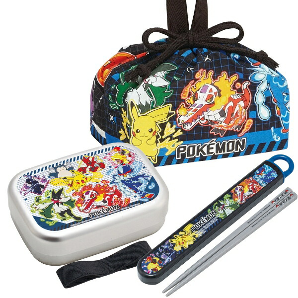 楽天市場】ポケモン ポッチャマ 抗菌 4点ロックお弁当箱 箸＆箸箱