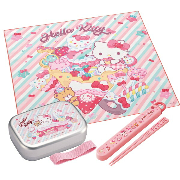 楽天市場】ハローキティ 26 アルミお弁当箱 370ml トリオ ランチクロス