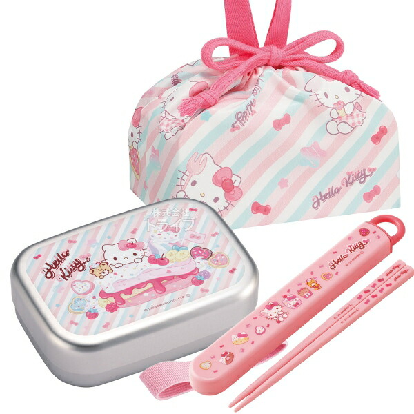 楽天市場】ハローキティ 26 ダイカットランチボックス 箸＆箸箱 巾着