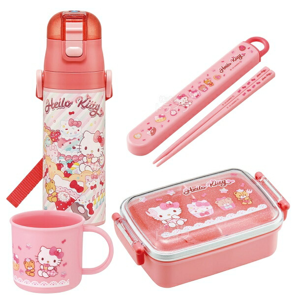 楽天市場】ハローキティ 26 お買得4点セット 角型お弁当箱 450ml