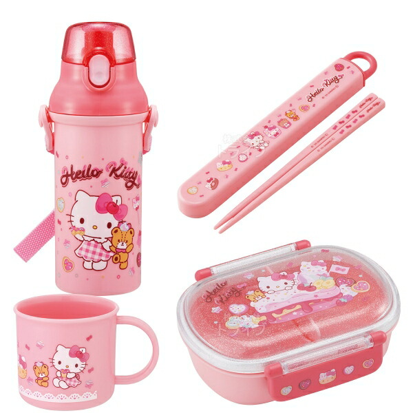 楽天市場】ハローキティ 26 お買得4点セット 角型お弁当箱 450ml