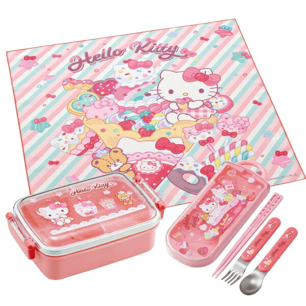 ハローキティ 楽天市場】ハローキティ 26 アルミお弁当箱 370ml トリオ ランチクロス