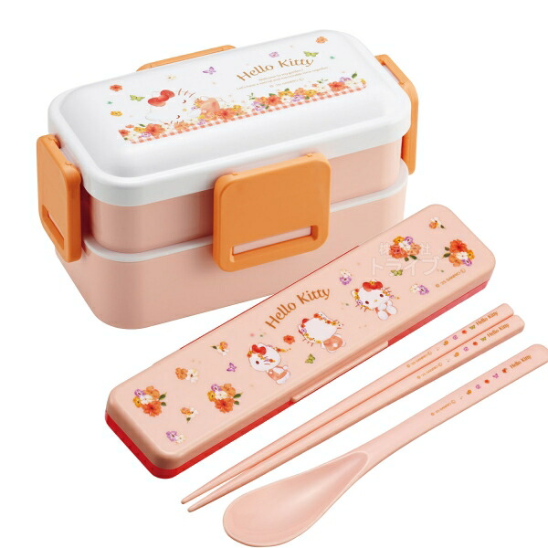 楽天市場】ハローキティ パステル花柄 4点ロックお弁当箱650ml コンビ