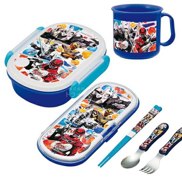 超宇宙刑事ギャバン インフィニティ 抗菌 お弁当箱 中子付 350ml トリオ コップセット画像