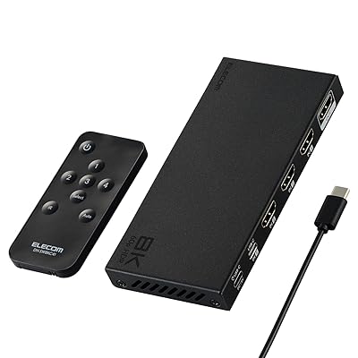 HDMI うつり変わり器 8K 60サイクル 4インプット1最終生産物 (HDMI ×3 + Type-C ×1) 遠隔操作付き添い人 【自動小銃・手動うつり変わりが選べる】 なおなお書き5