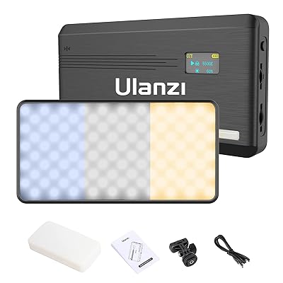 Ulanzi VL200 LEDビデオライト 撮影用 2500K-9000K 無段階調光 撮影照明 Type-C 充電式 小型 軽量 超薄