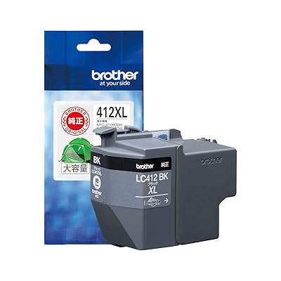 【ブラザー純正】 (Brother Industries) インクカートリッジブラック(大容量)LC412XLBK対応型番:MFC-J73