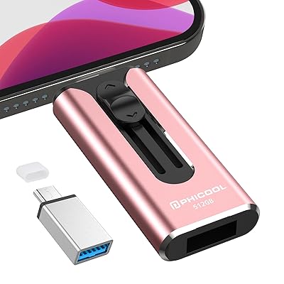 USBメモリー512GB 【専用アプリ不要 データ移行簡単】4in1 Phone USBメモリphone 写真データ保存 大