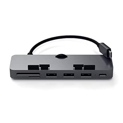 軽銀 Type-C クランプ式こしき Proマルチアダプタ (USB-C, USB-A 3.0 資料界面 Micro/SD カ