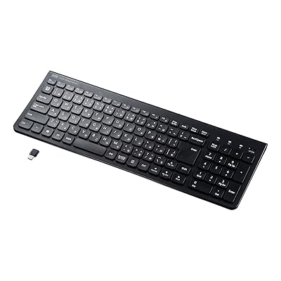 キーボード ワイヤレス USB Type-C接続 充電式 スリム ブラック SKB-WL31CBK