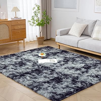 引っ敷き 引っ敷き 引っ敷き シャギーラグ3畳 200x250糎 引っ敷き ふわふわ 上滑り御仕舞い付 洗える 肌触 ブラックグレー-アイボリー