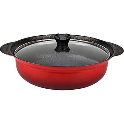 土鍋より軽くて丈夫 マーブルコート 焼付塗装 卓上鍋 30cm 10号サイズ 5-6人用 IH・ガス対応 ガ