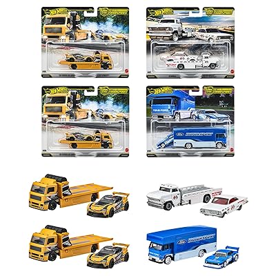 ホットウィール(Hot Wheels) チームトランスポート アソート 乗り物おもちゃ ミニカー 2台組&times;4｜THRMiracle
