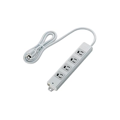 電源タップ 雷ガード 抜け止めコンセント 2個口 3Pプラグ マグネット付き 3m グレー T-WRMK3230LG/RS 全2色 全3サイズ 全4種｜THRMiracle