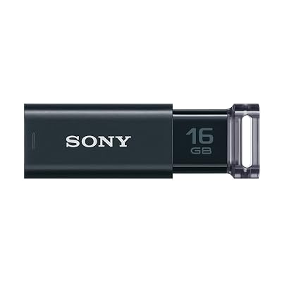 ソニー USBメモリ USB3.1 16GB ブラック キャップレス USM16GUB [] 全2色 全4サイズ 全1種｜THRMiracle