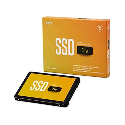 CFD MGAX シリーズ SATA接続 2.5型 SSD (1TB) 3D NAND TLC採用 (読み取り最大530MB/S) SATAIII 6Gbps 2.5 インチ 内蔵SSD1TB CSSD-S6L1TMGAX 国内メーカー|THRSparkle