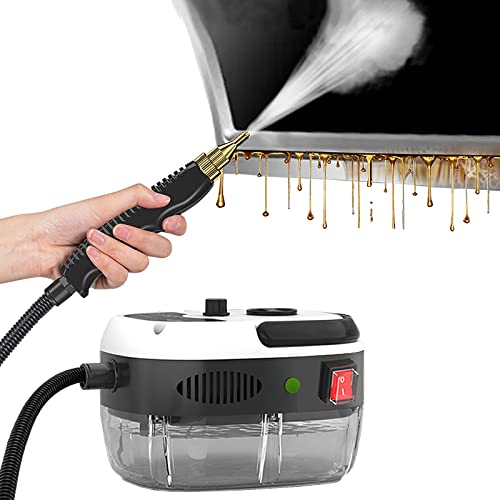 QuiExact スチームクリーナー 高温 高圧 蒸気洗浄機 2500W 110V 6段階調整 105度 消毒 除菌 ダニ駆除 大容量 台所/キッチン/エアコン/油煙/油汚れ/洗濯機/カー/ホテル 日本語説明書 (ホワイト)|THRSparkle