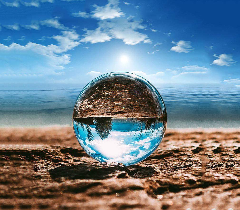 楽天市場】【送料無料】MerryNine クリスタルボール 80mm 無色透明