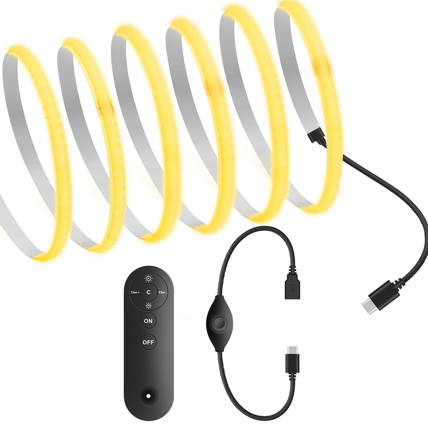 【楽天市場】【RYE】 COB テープライトLEDストリップライトフレキシブル 幅5mm 高密度 隠れたLEDテープライト3m 320LEDs ...