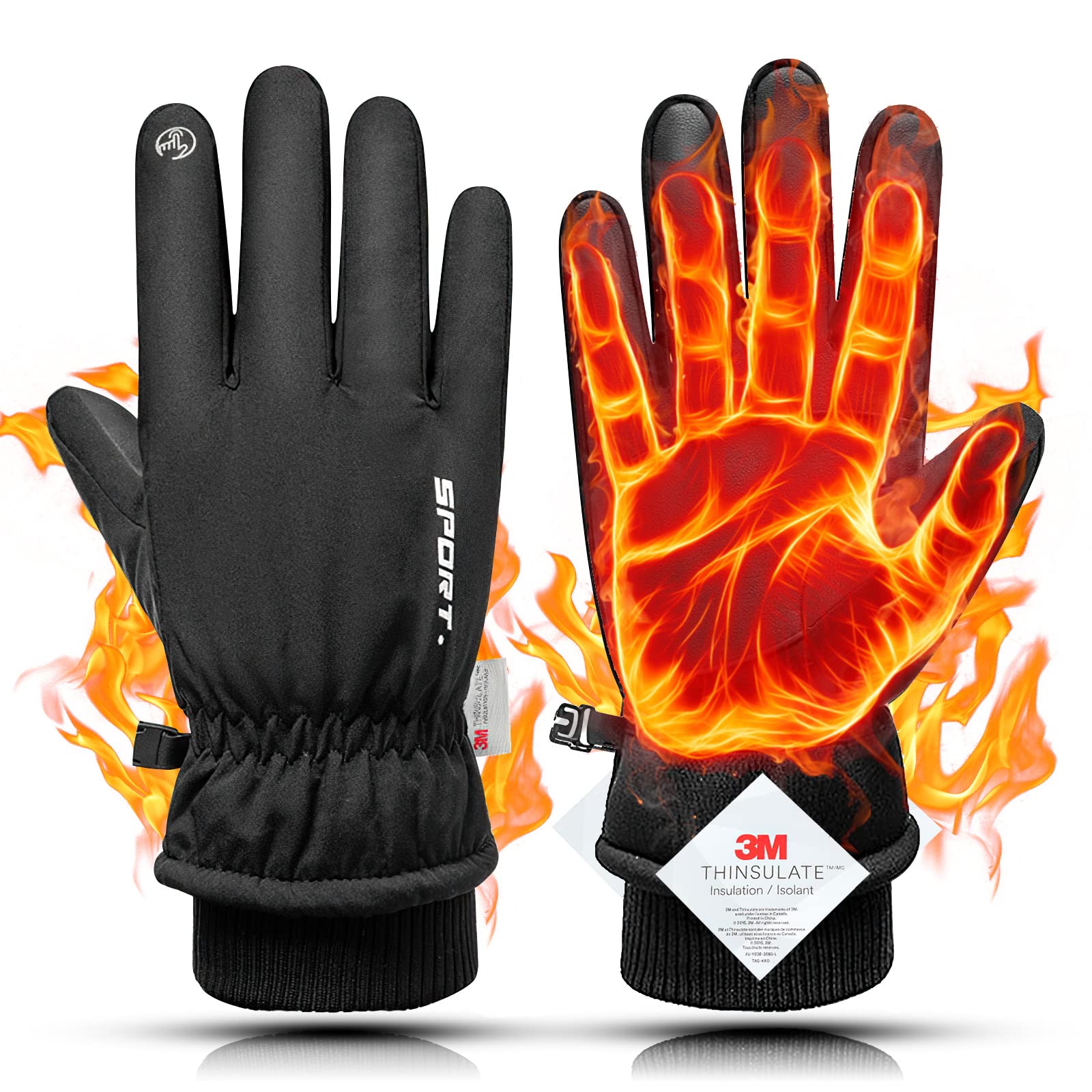 楽天市場】[Adcey] アウトドアグローブ バイクグローブ 冬 防寒手袋