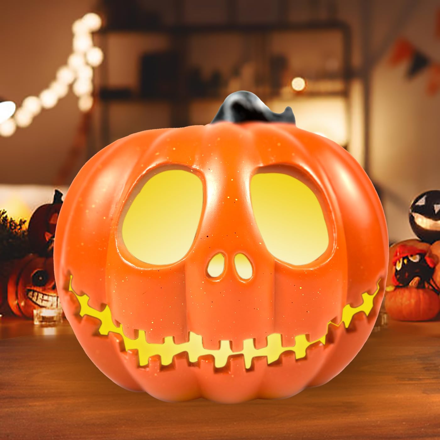 コストコ　ハロウィンパンプキンLEDライト 最後のお一つ！ハロウィン パンプキングリーター 高さ 61センチ