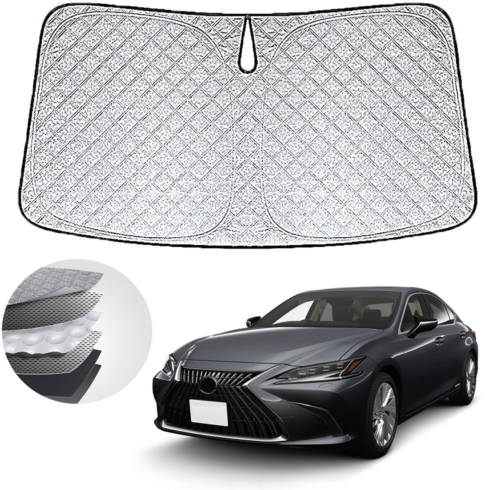 LEXUS 【ＩＳ用】サンシェード グレー 正規国内レクサス純正】 30系 IS純正「 フロントシェード