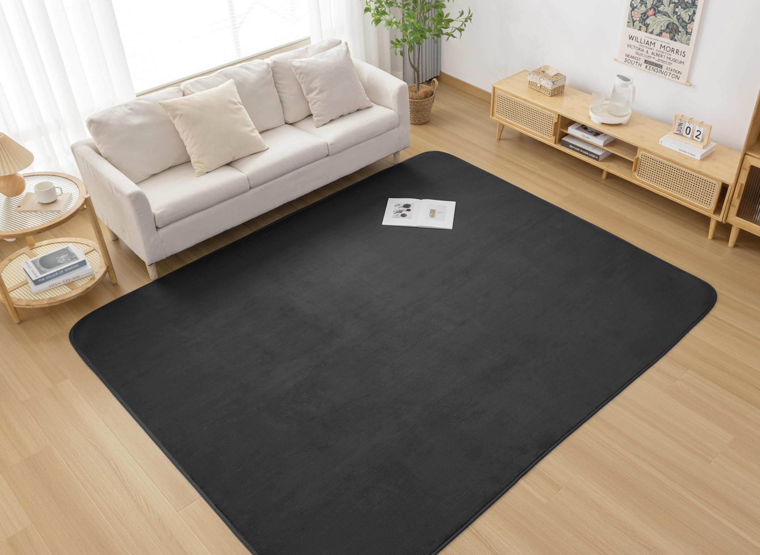 【数量限定】HOUSERAN カーペット ラグマット 185×185cm ラグ Amazon | HOUSERAN カーペット ラグマット 厚手 185×185cm ラグ